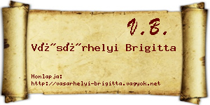 Vásárhelyi Brigitta névjegykártya
